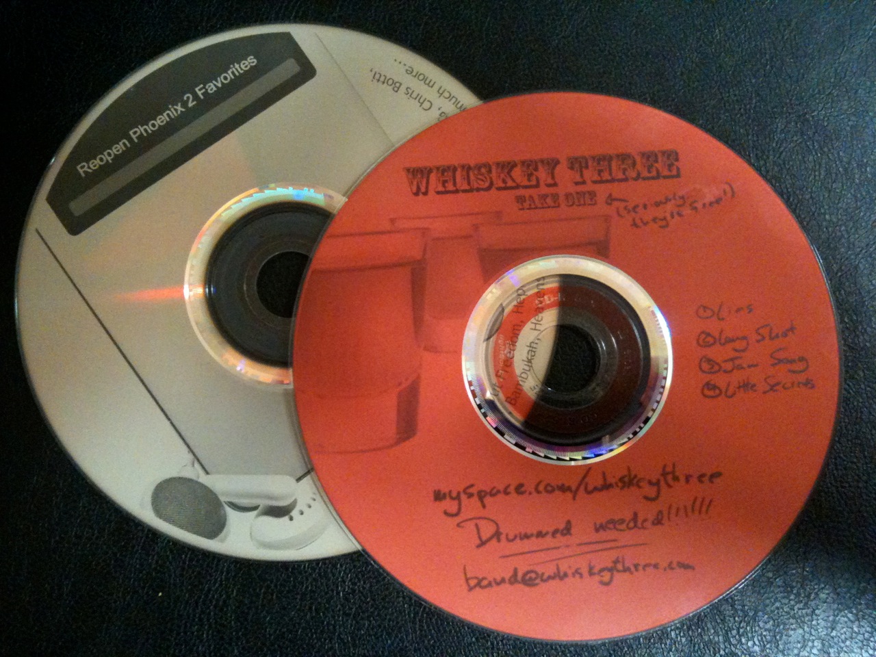 Burned LightScribe CDs